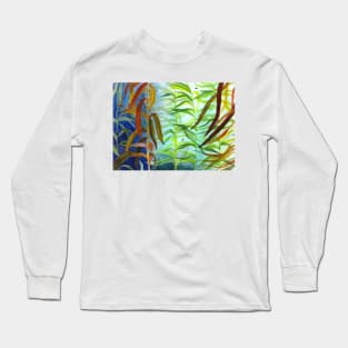 Kelp Forest Watercolor Art Long Sleeve T-Shirt